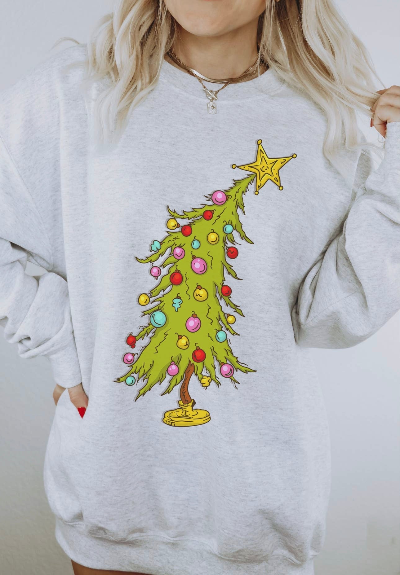 Quirky Christmas Tree Sweatshirt