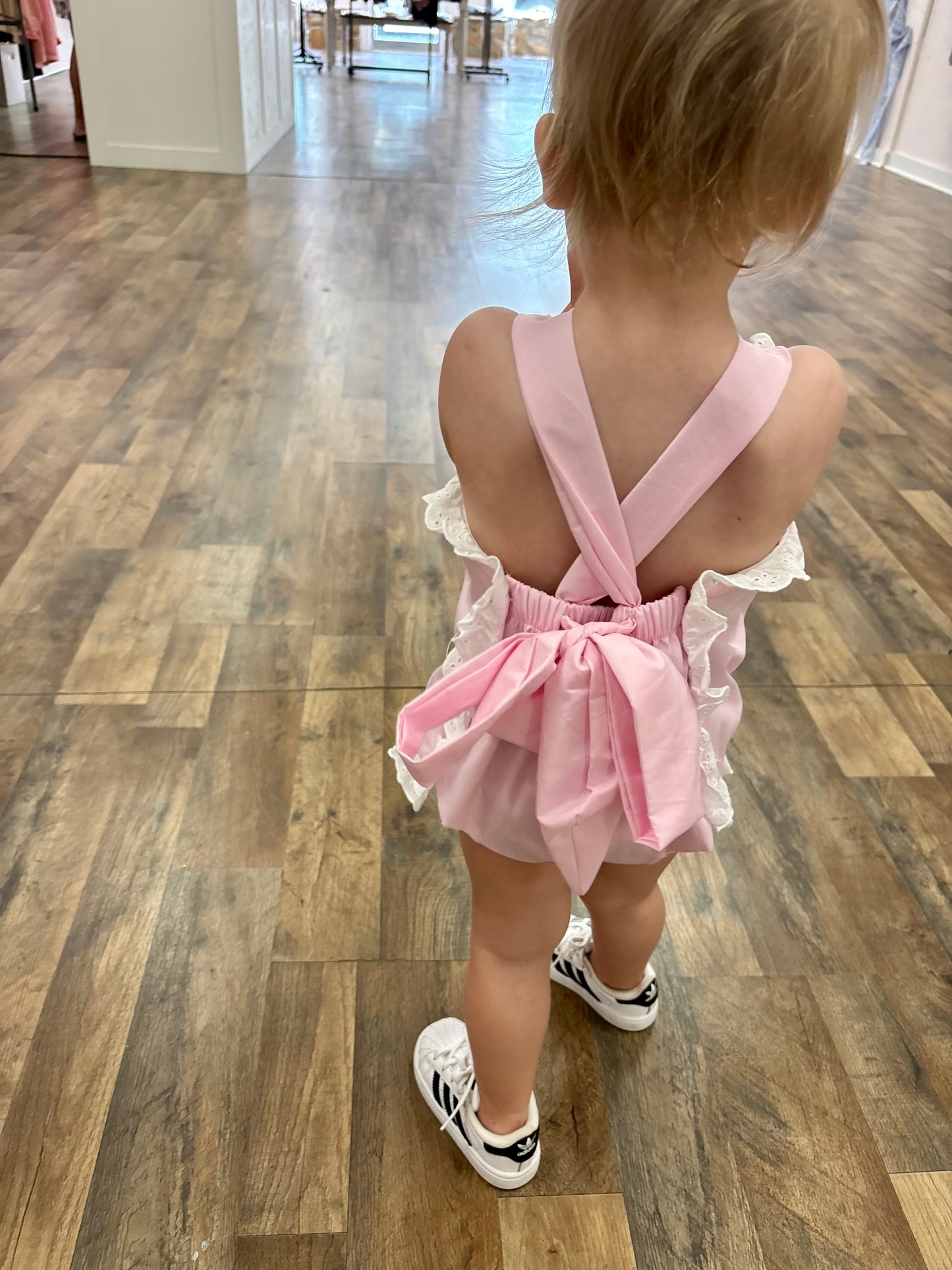 Hampton Pink and White Sunsuit