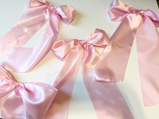 Satin accent bow