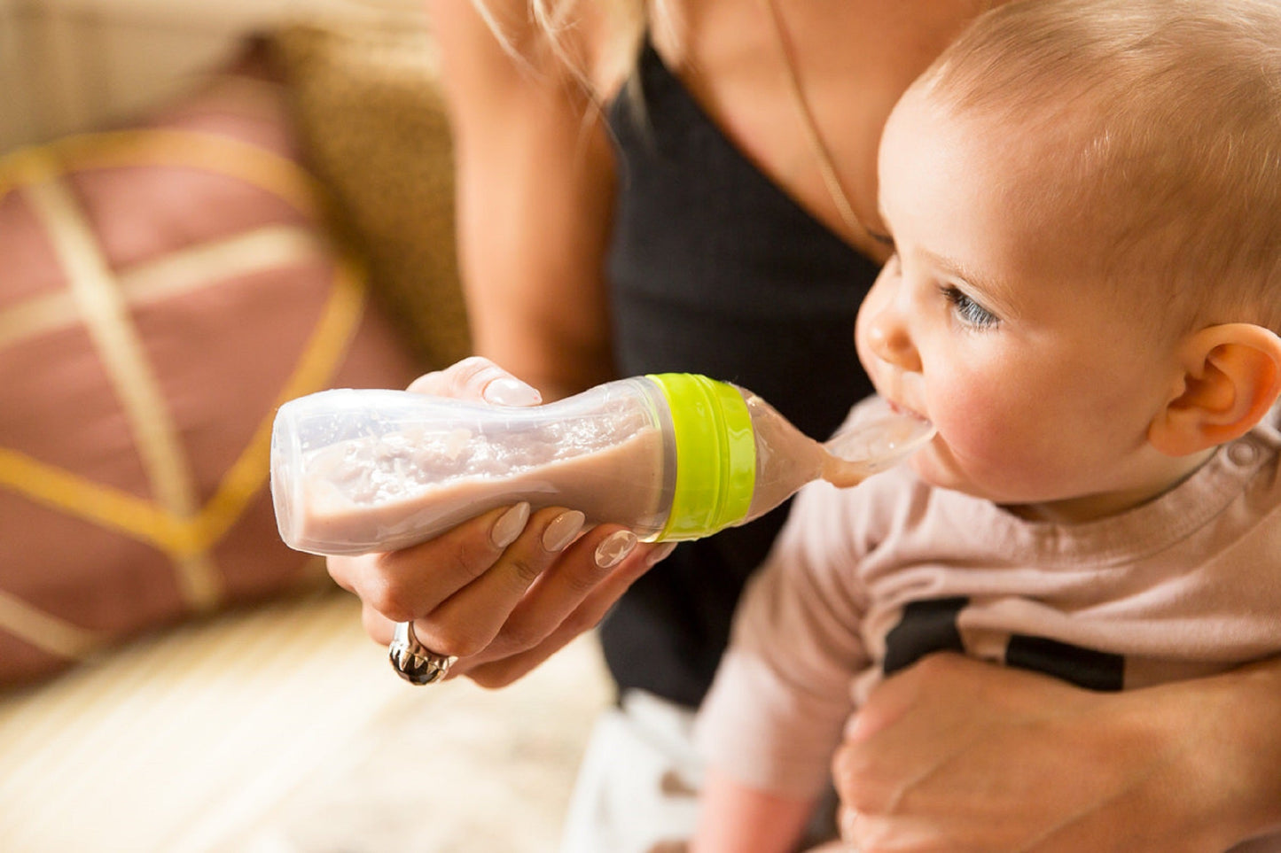 Haakaa Silicone Baby Food Dispensing Spoon with Cap 1 pk