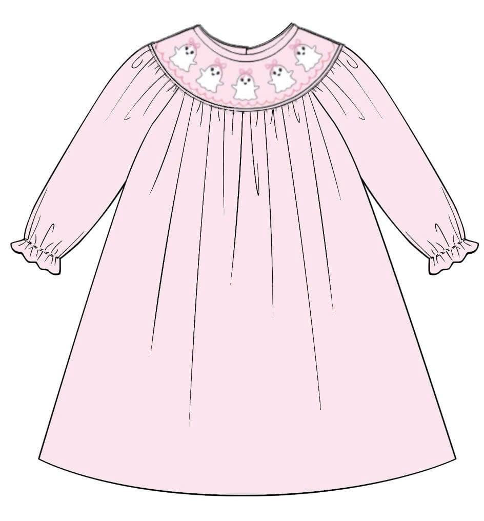 PRE-ORDER: Hand Smocked Ghost Dress (ETA: Oct)