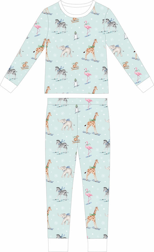 PRE ORDER: Winter at the Zoo 2pc Bamboo Set (Oct)