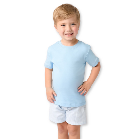 Embroidered Boys short sleeve tee shirt