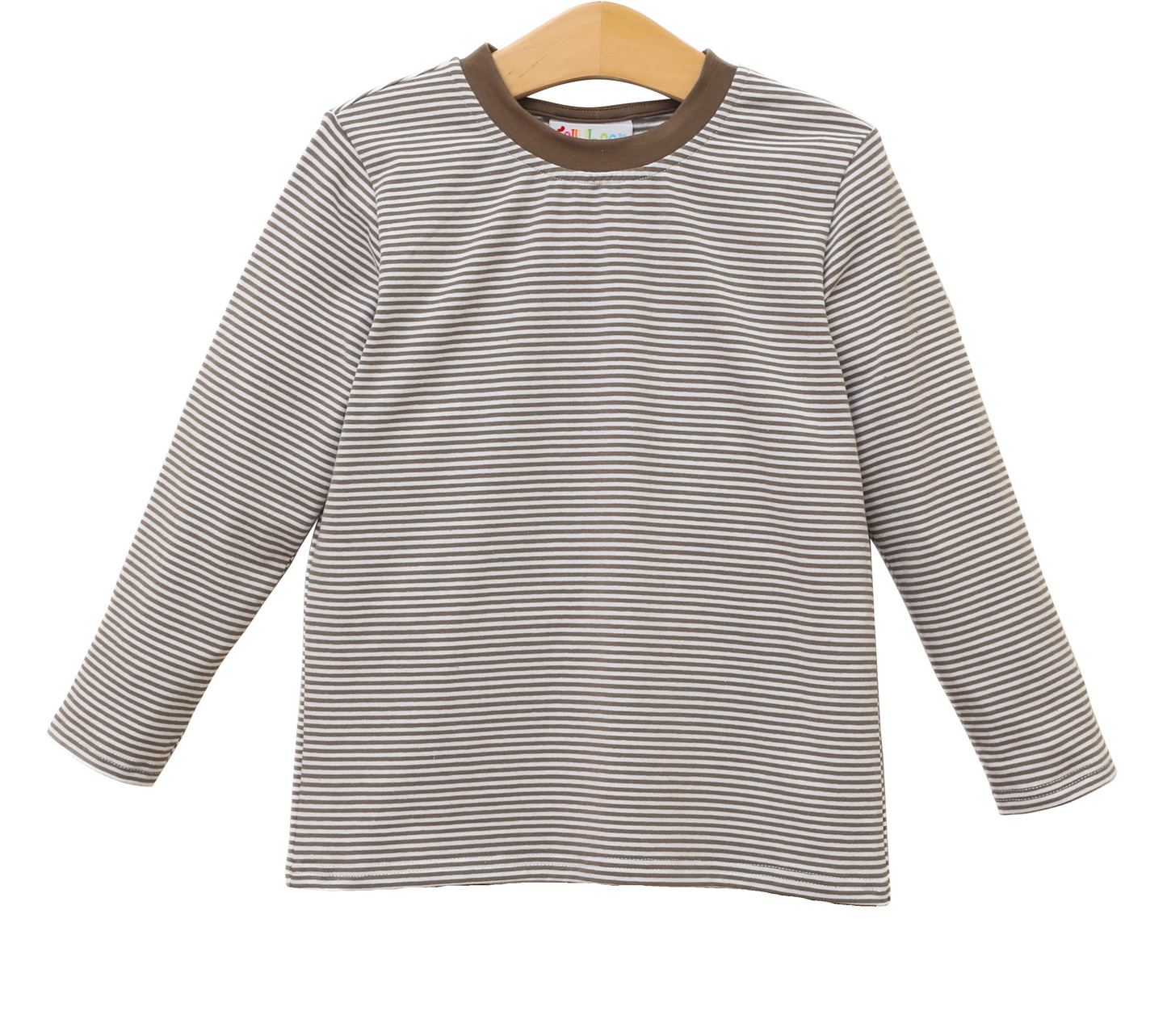 James LS Shirt- Beige Stripe