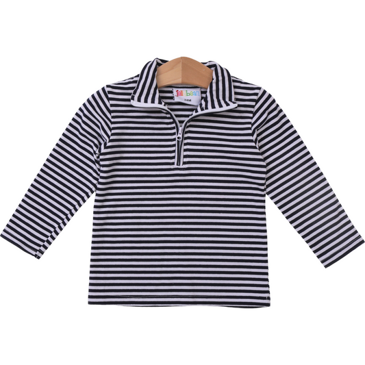 Knit Pullover- Navy Stripe