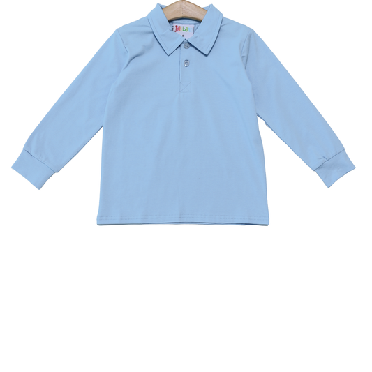 Micheal Polo LS- Light Blue