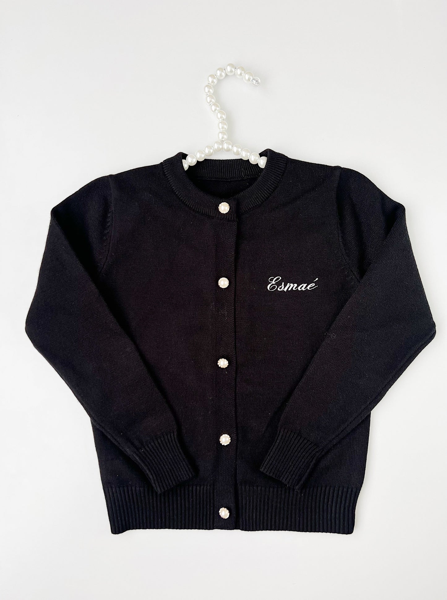 Black Personalized Cardigan