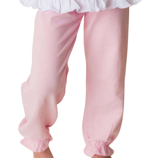 Ruffle Bloomer Pants- Light Pink