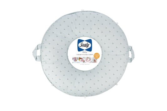 Sealy Children's Floor Cushion - Drops and Robin Blue