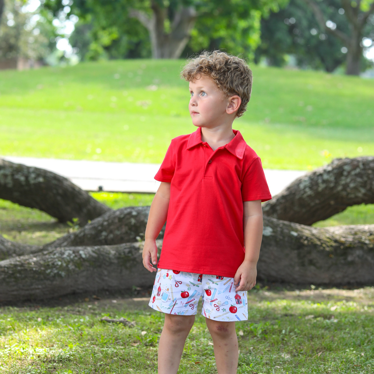 School Days Polo Short Set