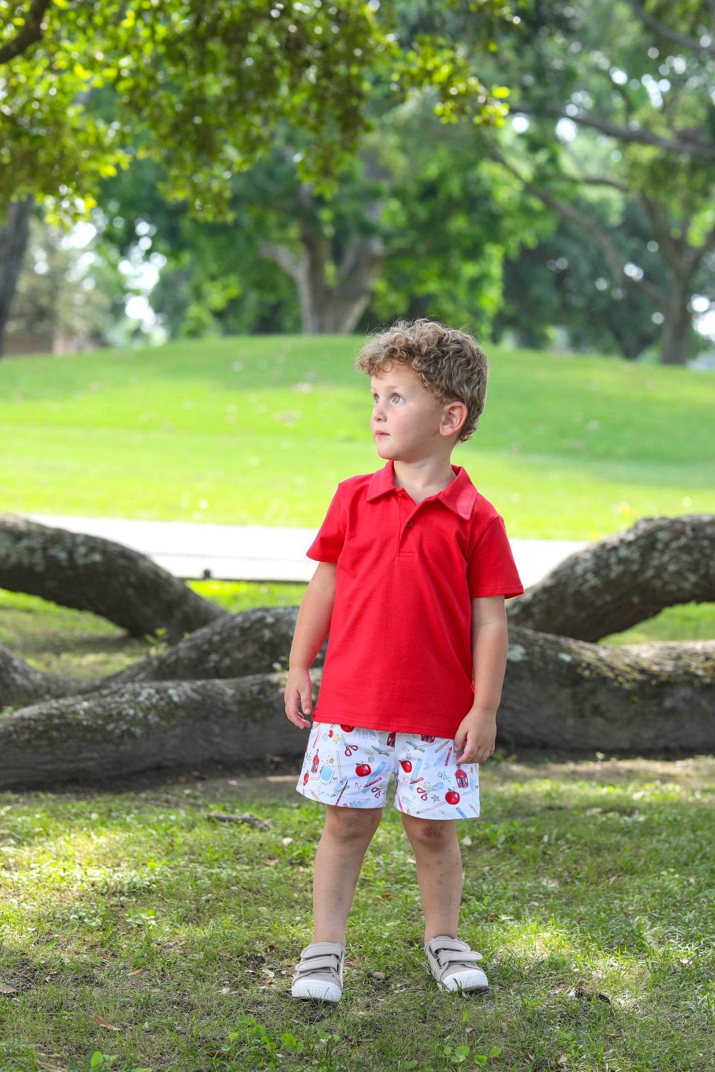 School Days Polo Short Set