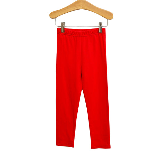 Straight Leg Leggings- Red