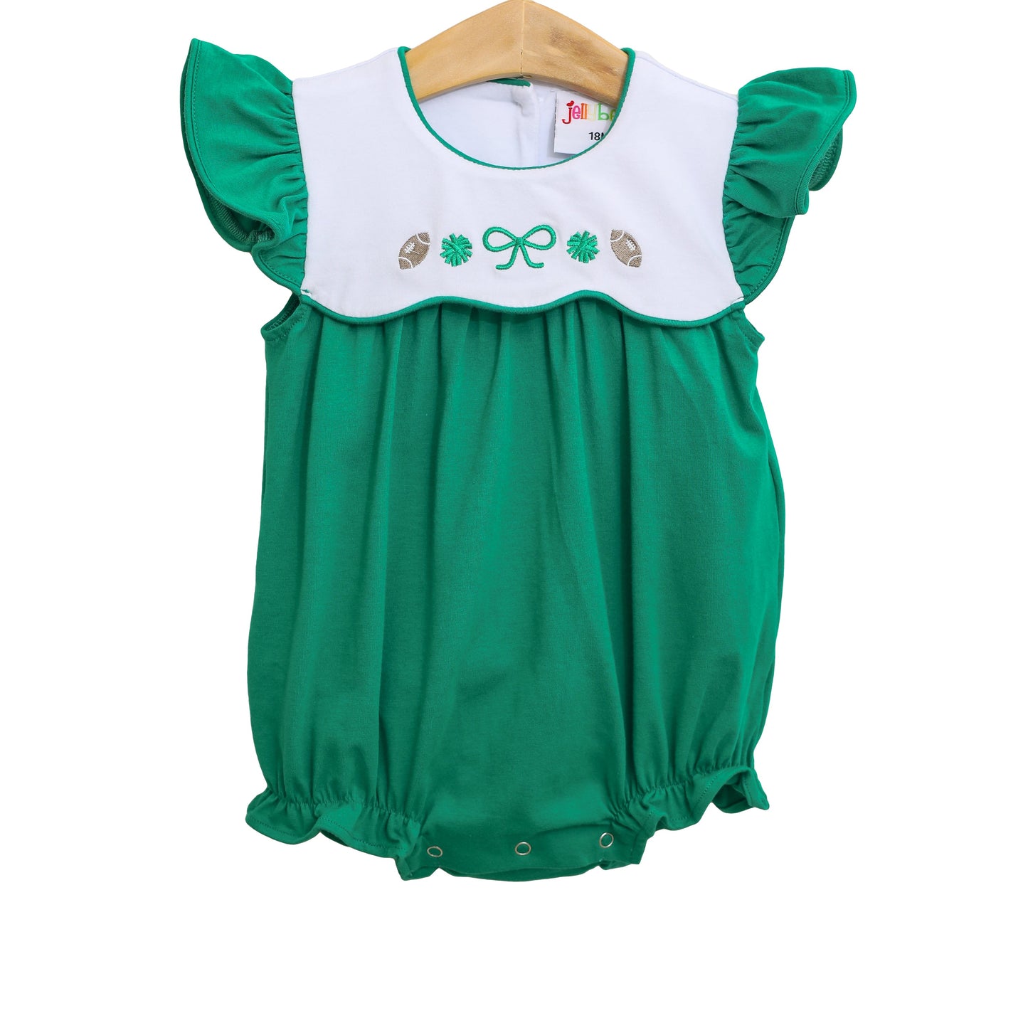 Team Spirit Scallop Bubble/Dress- Kelly Green