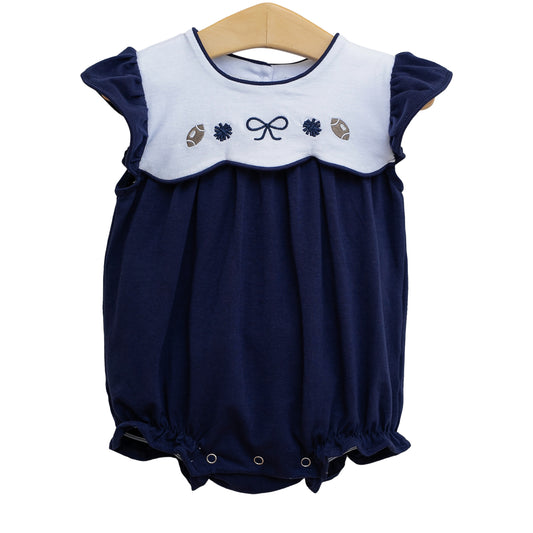 Team Spirit Scallop Bubble/Dress- Navy