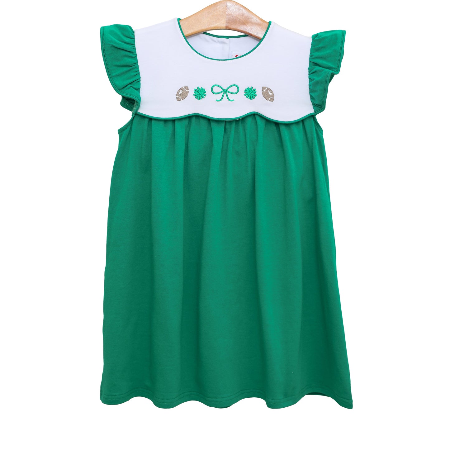 Team Spirit Scallop Bubble/Dress- Kelly Green