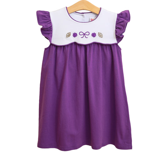 Team Spirit Scallop Bubble/Dress- Purple