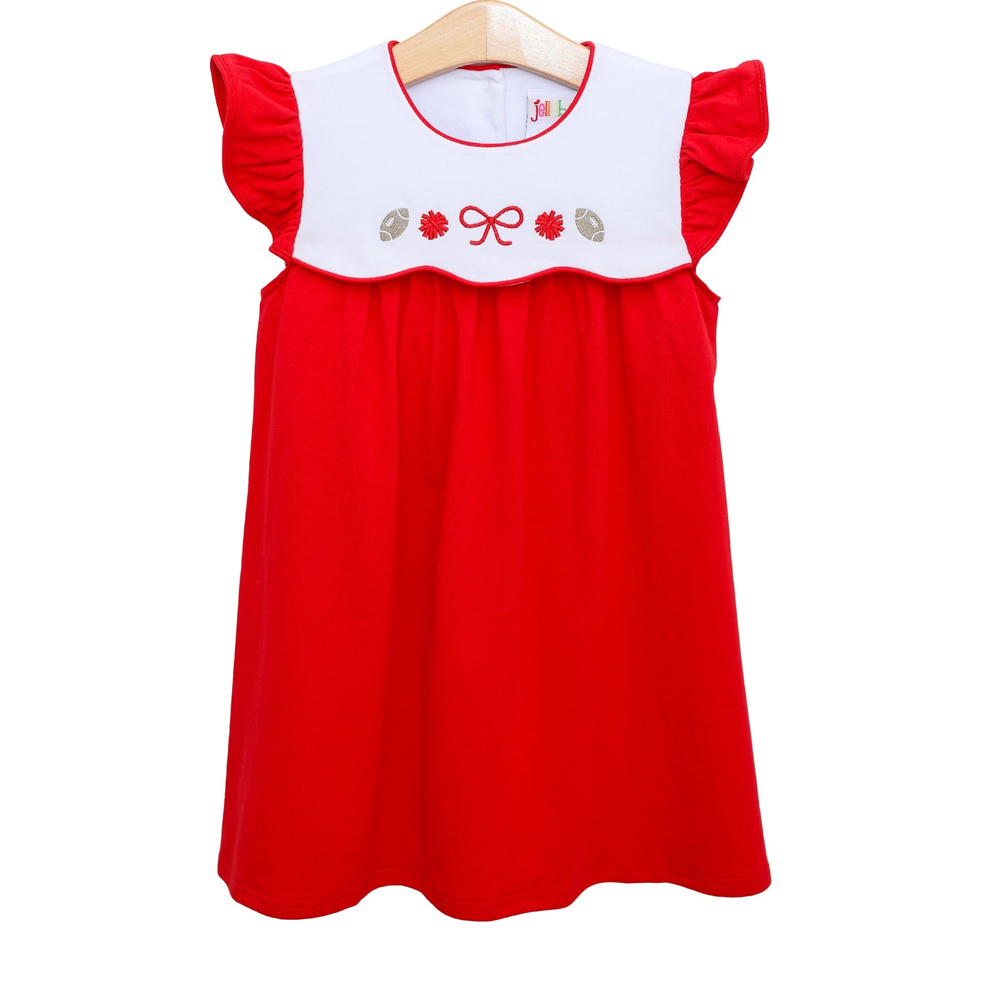 Team Spirit Scallop Bubble/Dress- Red