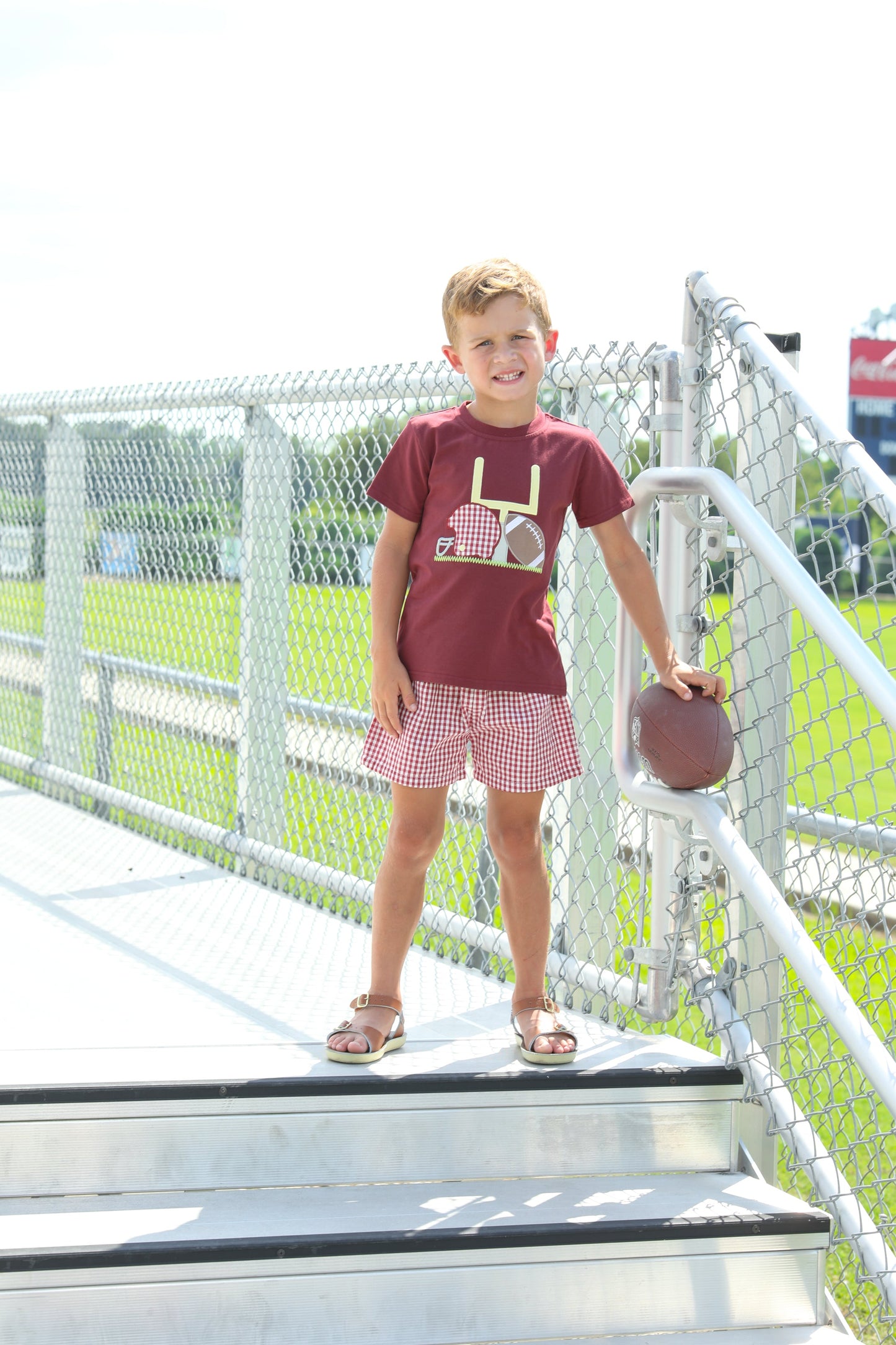 Touch Down Tee- Maroon