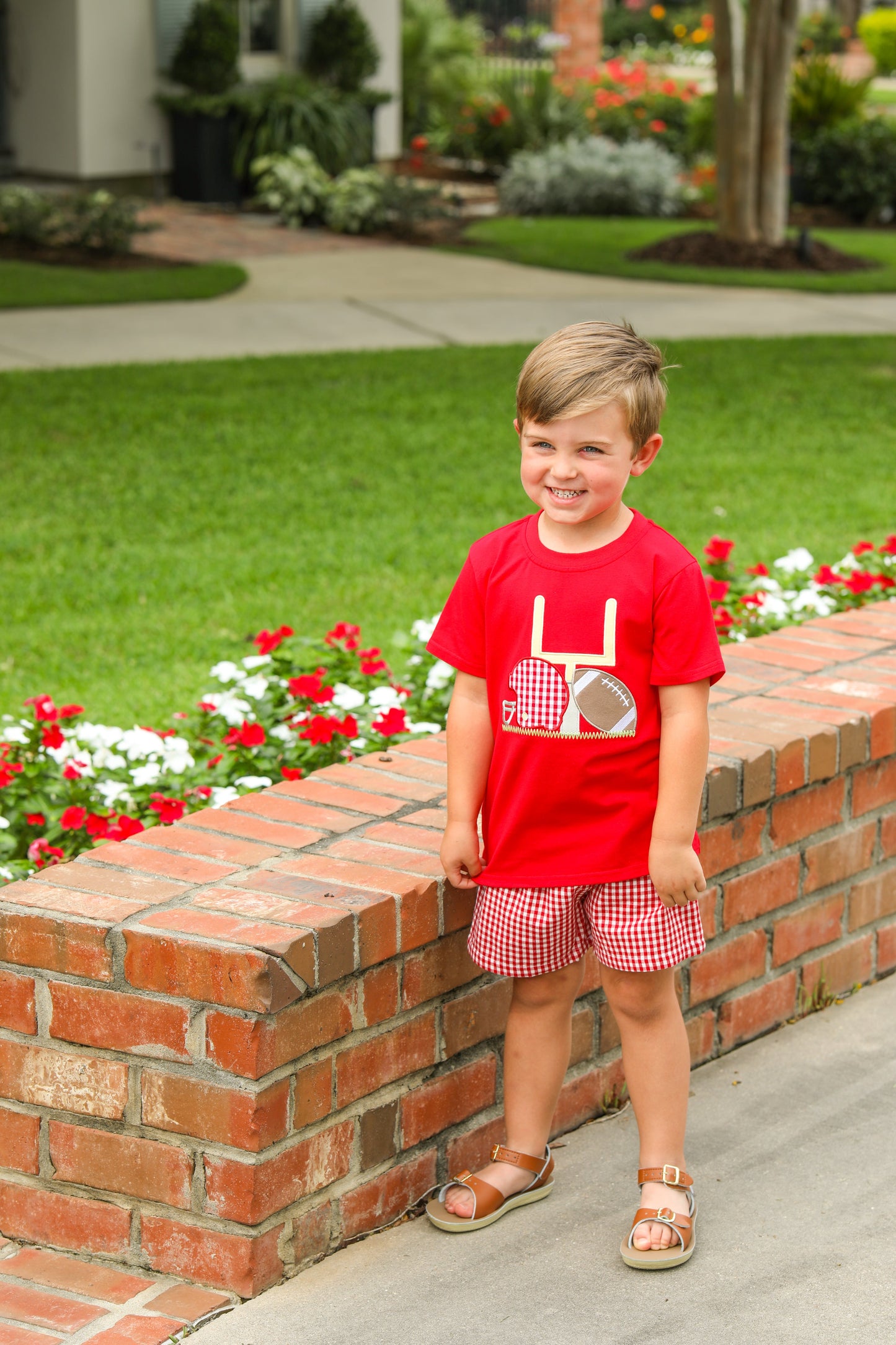 Touch Down Tee- Red