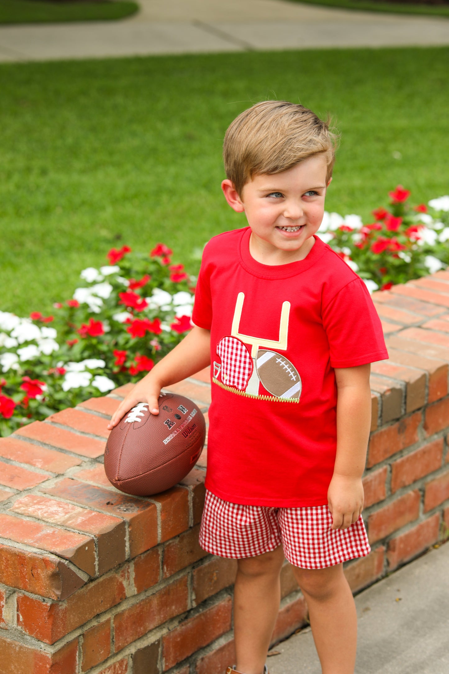 Touch Down Tee- Red