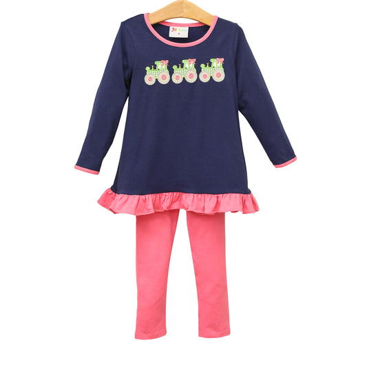 Tractor Ruffle Pants Set