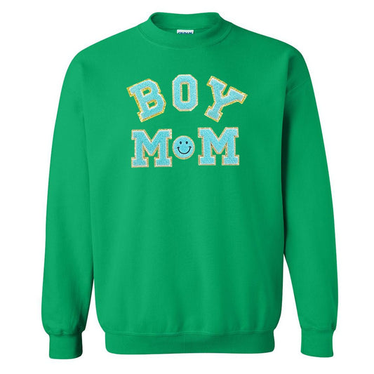 Boy Mom Letter Patch Sweatshirt