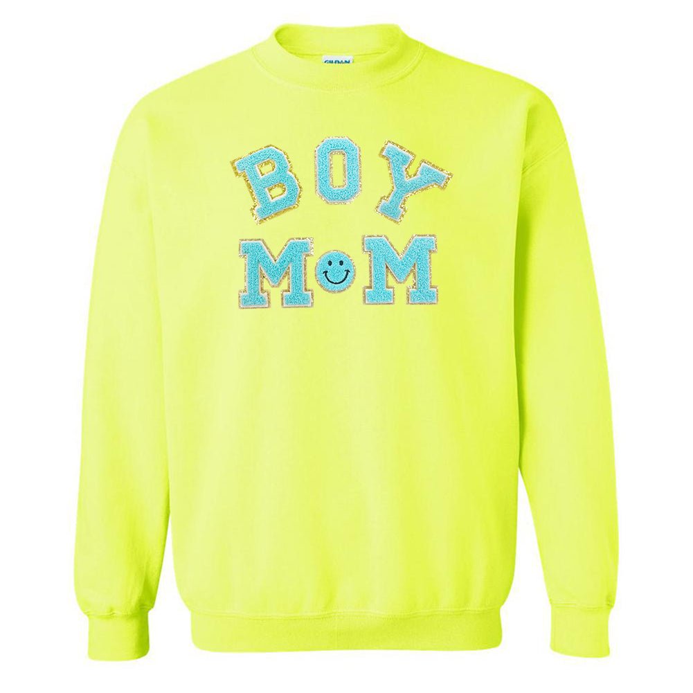 Boy Mom Letter Patch Sweatshirt