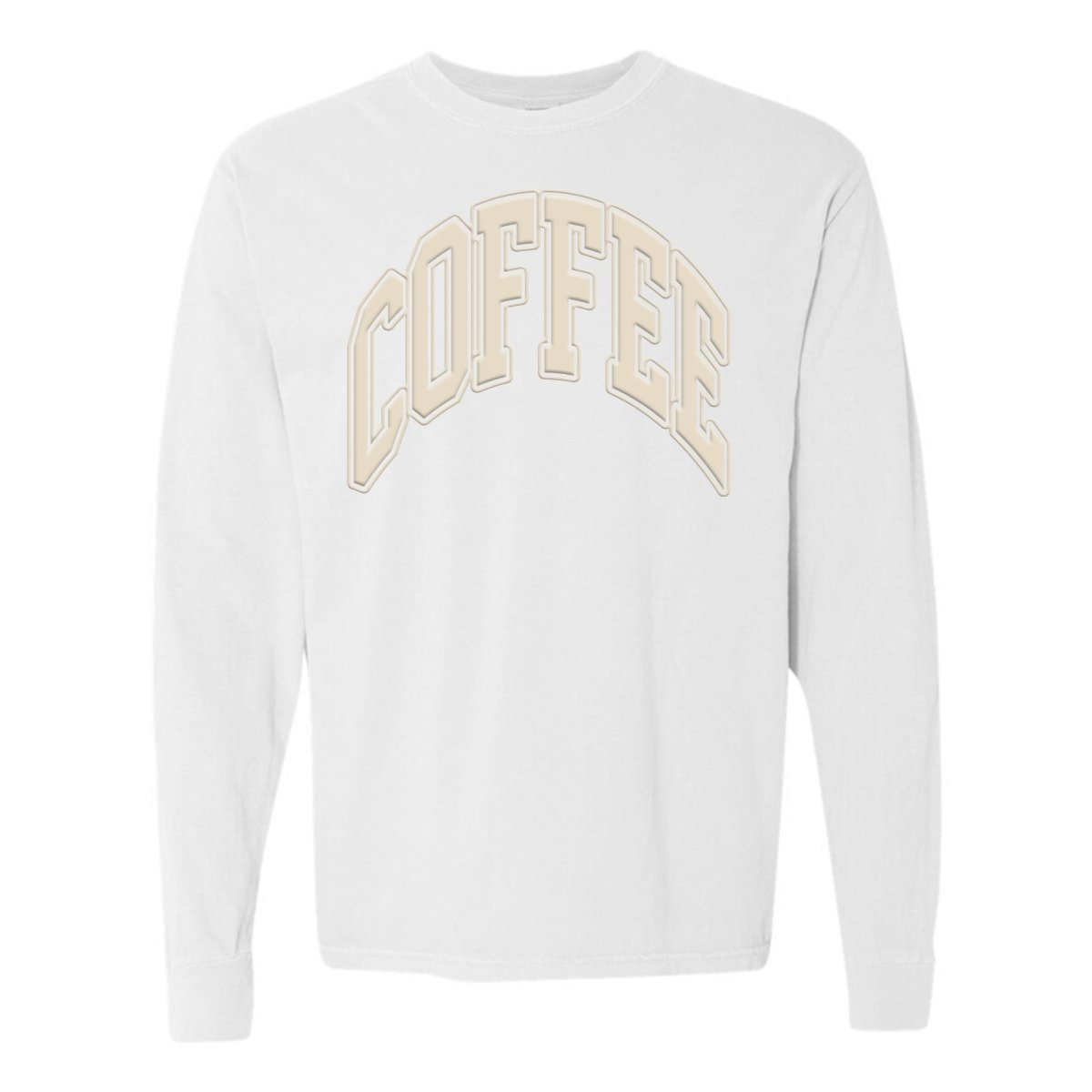 'Coffee' PUFF Long Sleeve T-Shirt