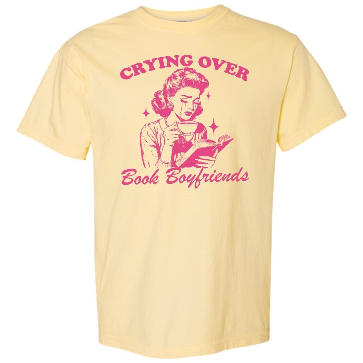 'Crying Over Book Boyfriends' T-Shirt