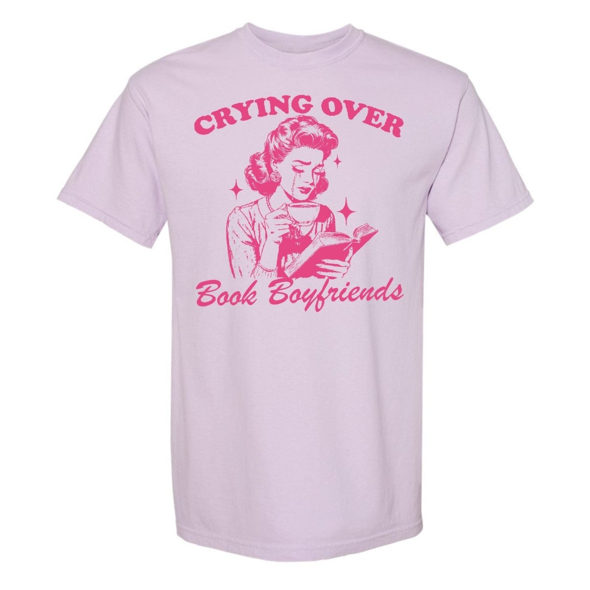 'Crying Over Book Boyfriends' T-Shirt