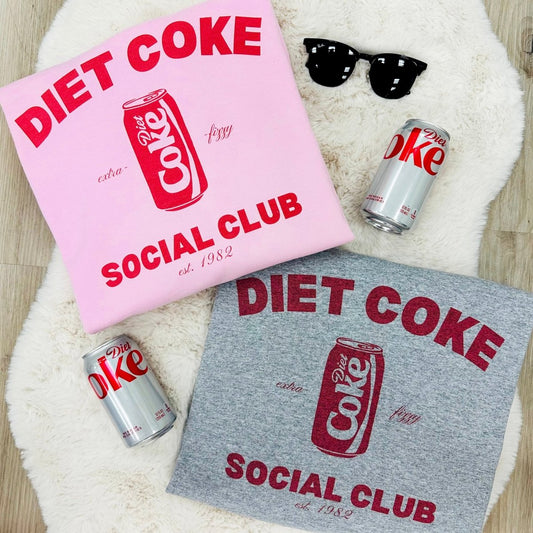 'Diet Coke Social Club' Crewneck Sweatshirt