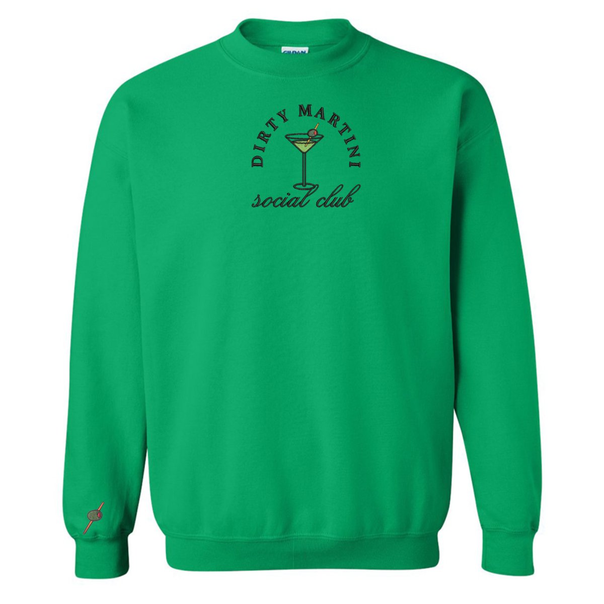 'Dirty Martini Social Club' Crewneck Sweatshirt