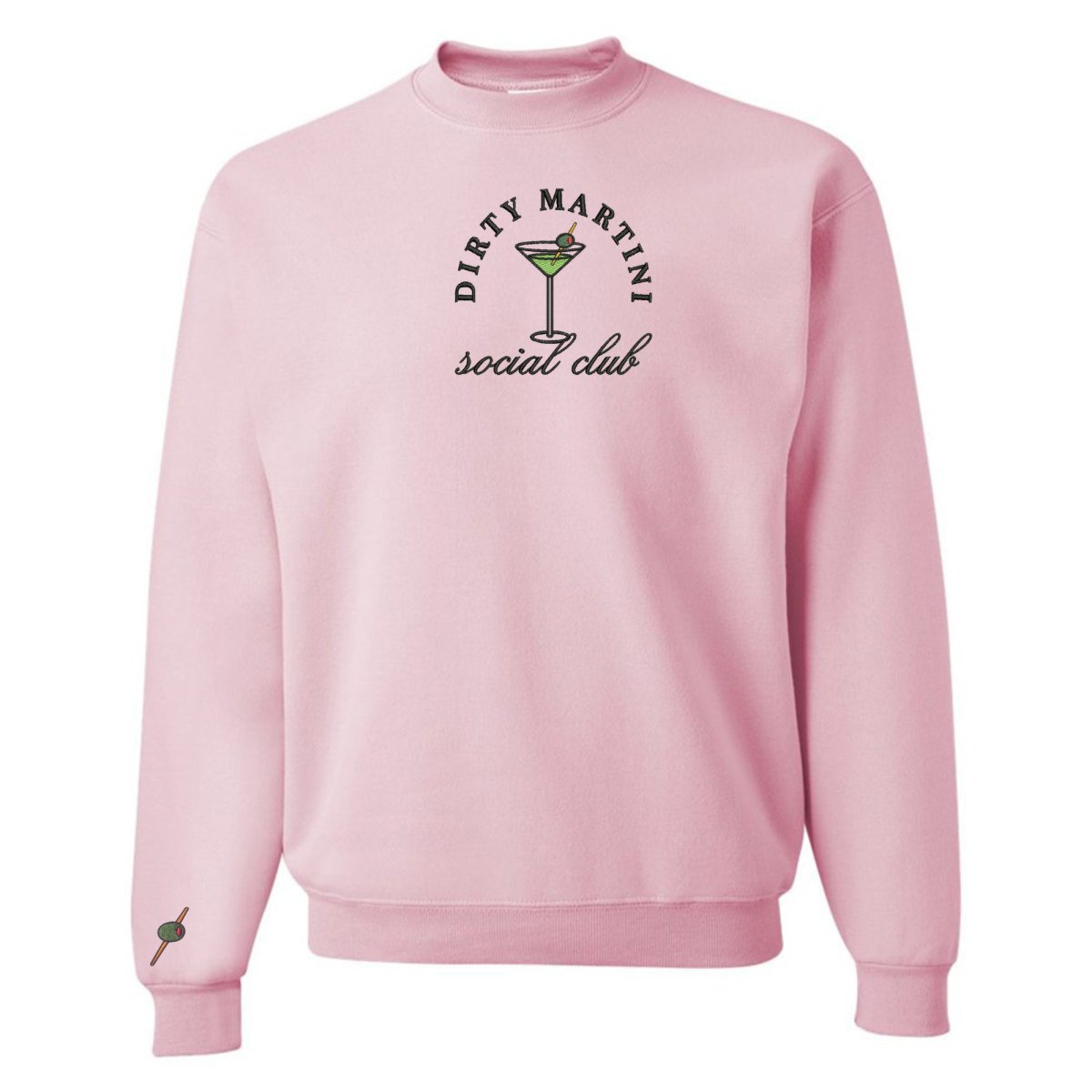 'Dirty Martini Social Club' Crewneck Sweatshirt