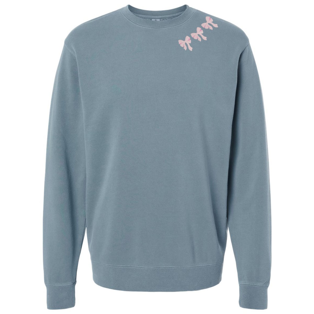 Embroidered 'Bow Collar' Cozy Crew