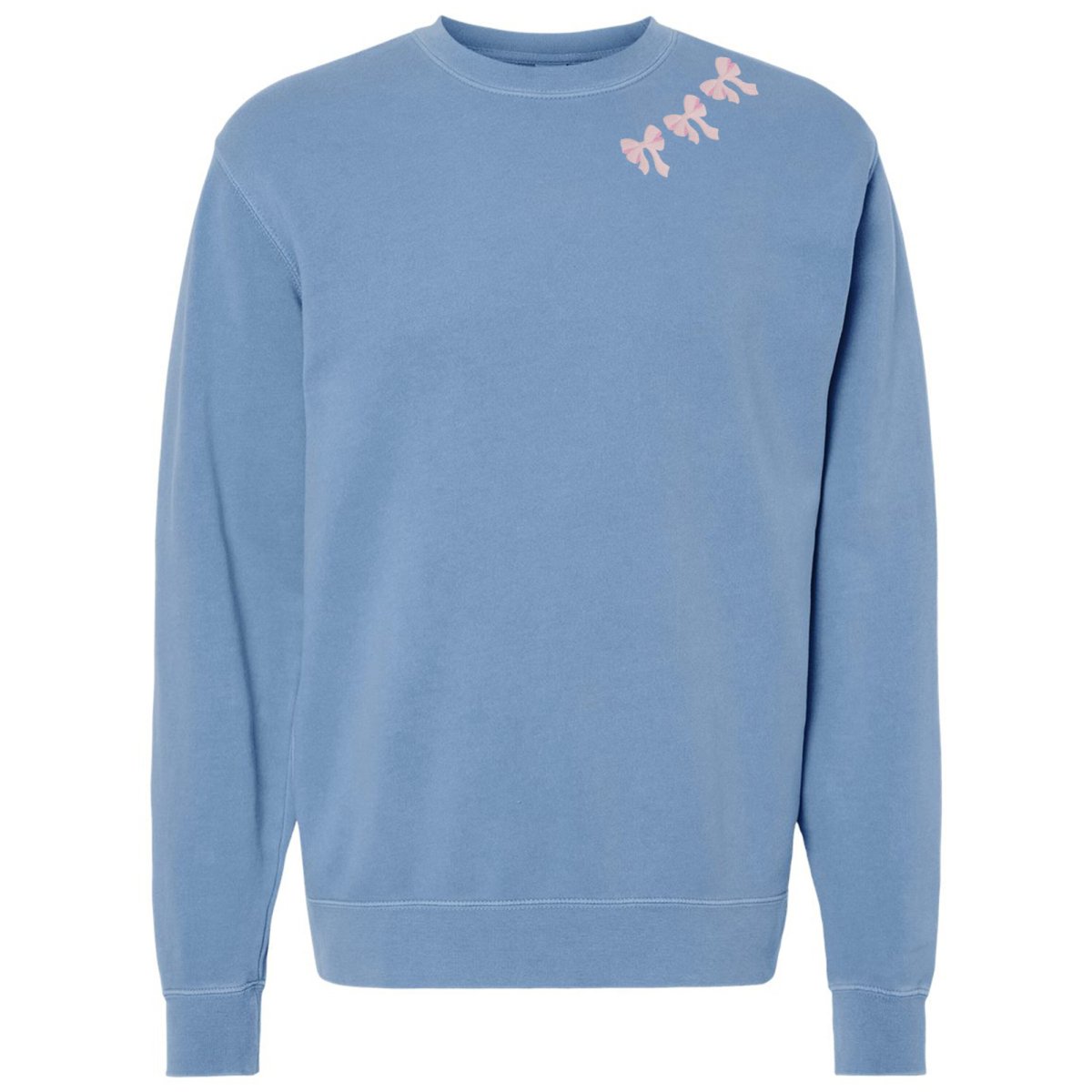 Embroidered 'Bow Collar' Cozy Crew