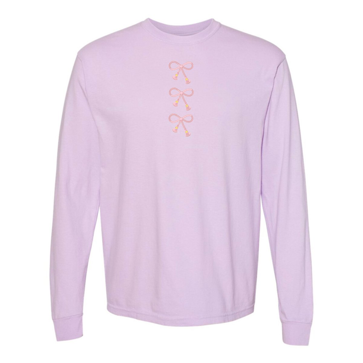 Embroidered Tasseled 'Bows' Long Sleeve