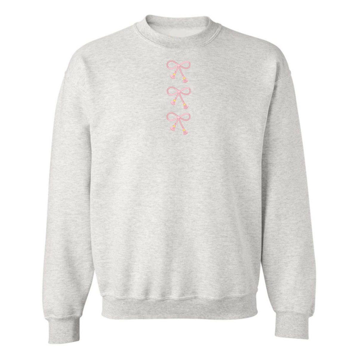 Embroidered Tasseled 'Bows' Sweatshirt