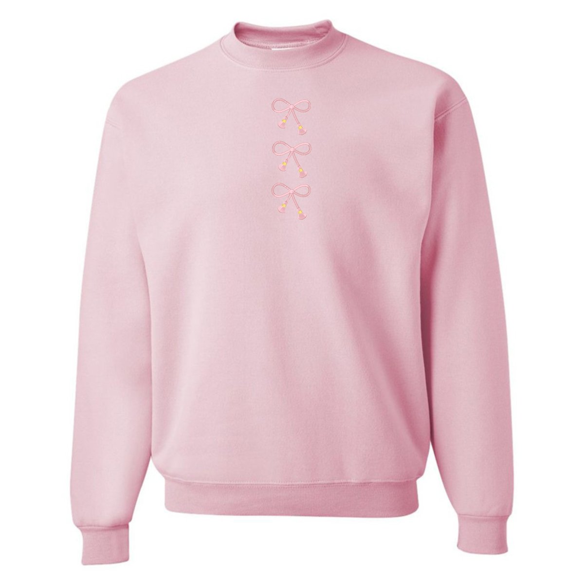 Embroidered Tasseled 'Bows' Sweatshirt