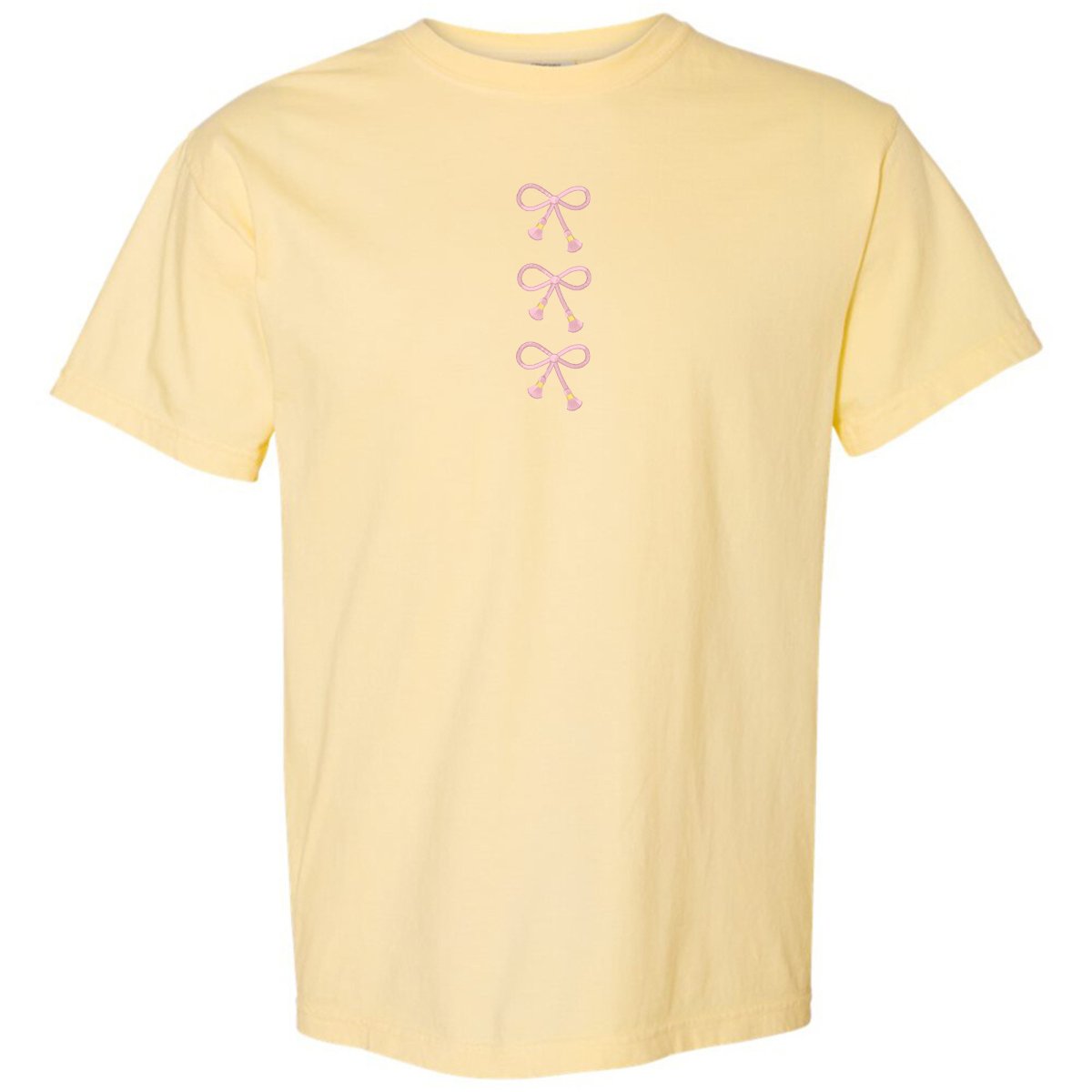 Embroidered Tasseled 'Bows' T-Shirt