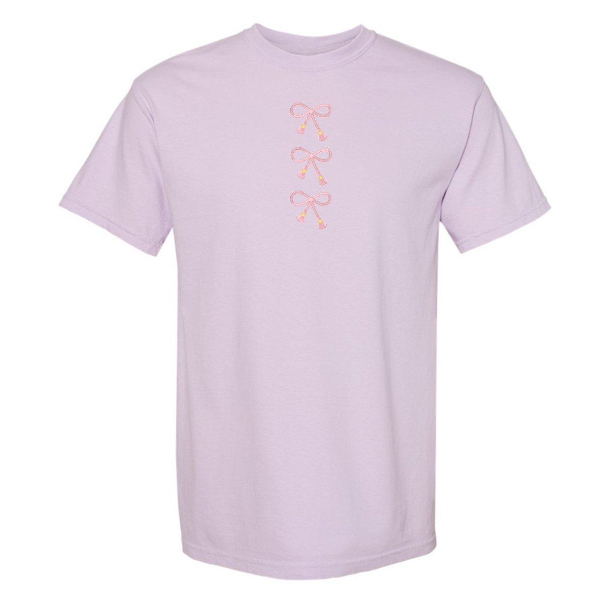 Embroidered Tasseled 'Bows' T-Shirt