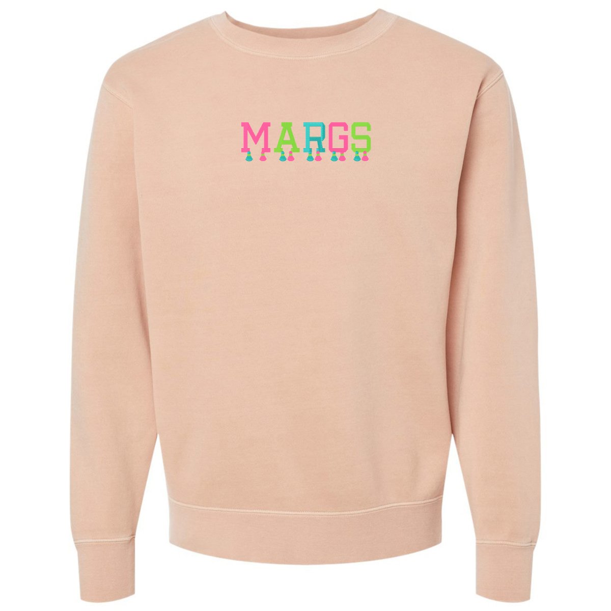 Embroidered Tasseled 'Margs' Cozy Crew