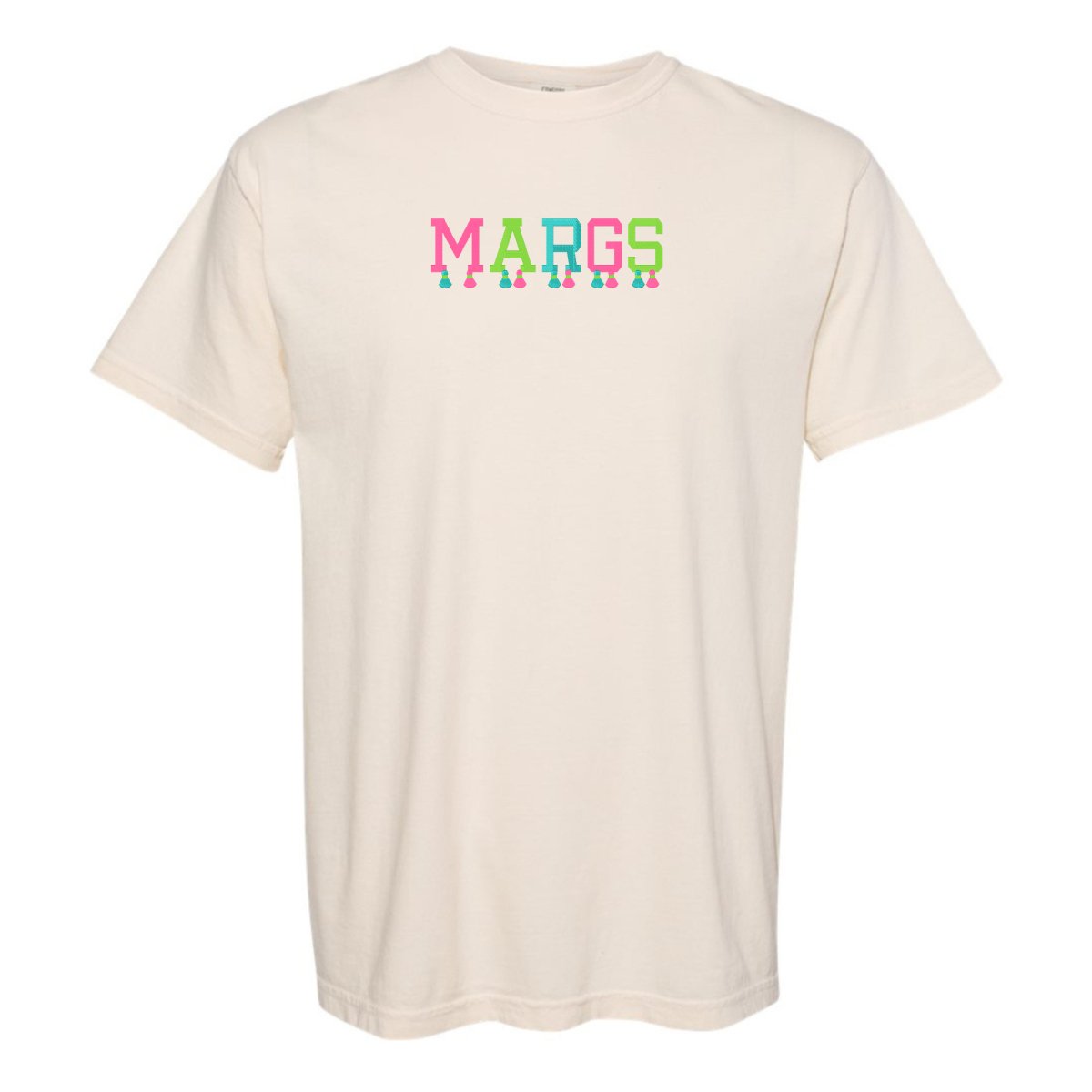 Embroidered Tasseled 'Margs' T-Shirt