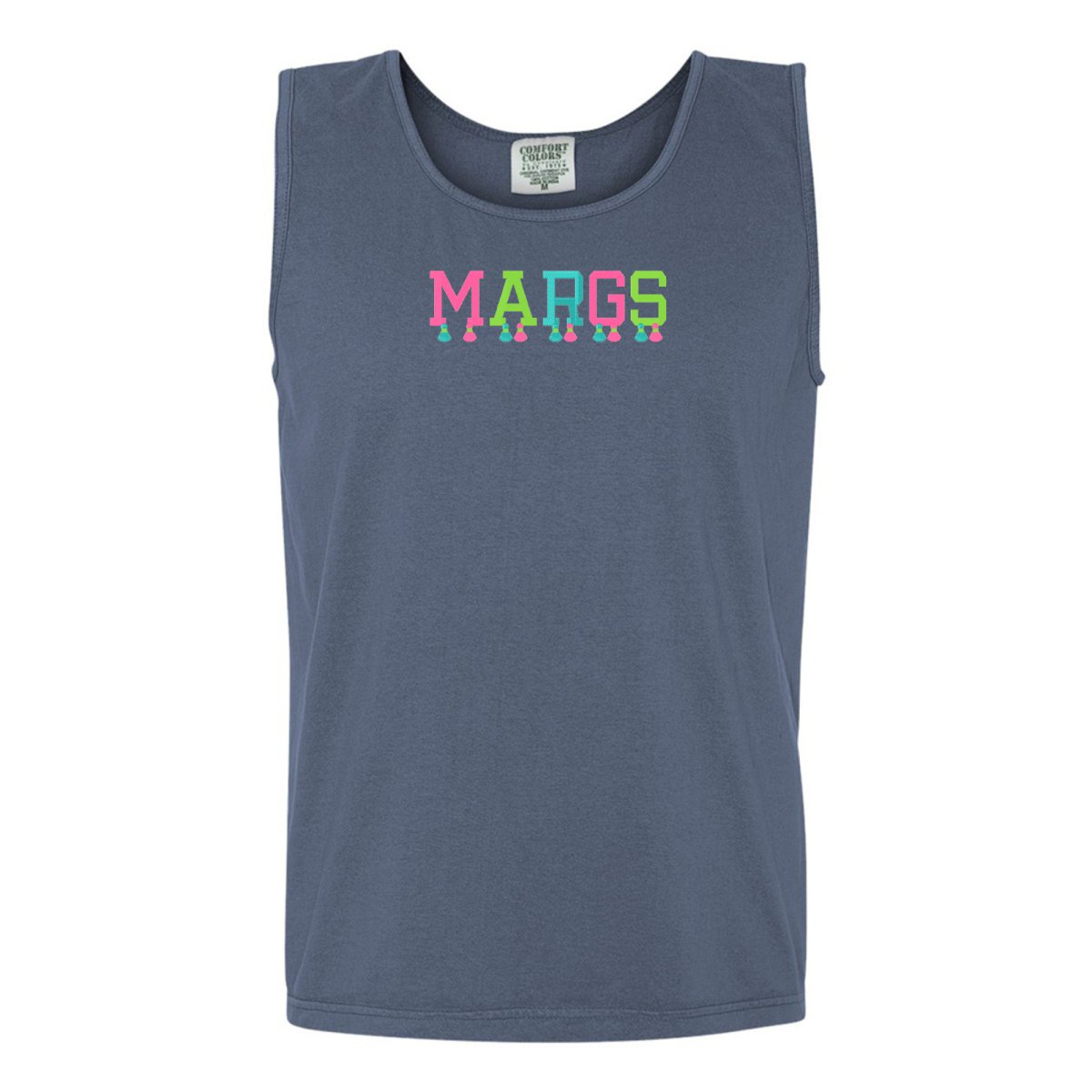 Embroidered Tasseled 'Margs' Tank Top