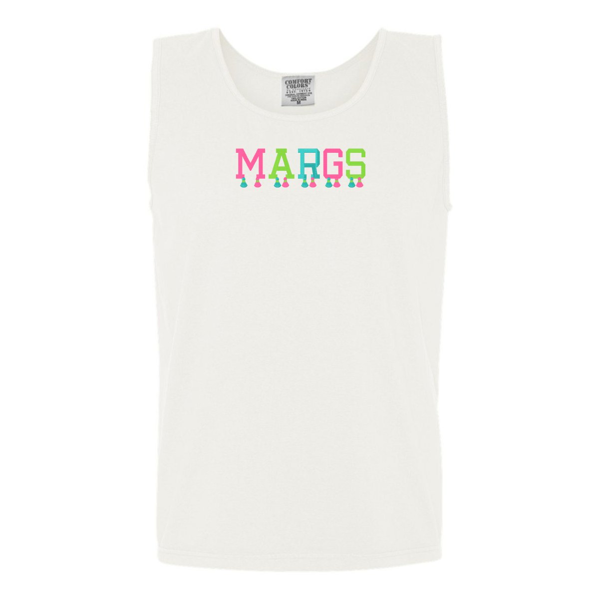 Embroidered Tasseled 'Margs' Tank Top