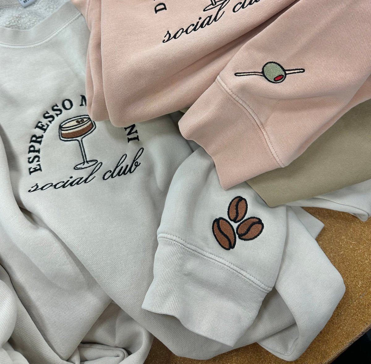 'Espresso Martini Social Club' Crewneck Sweatshirt