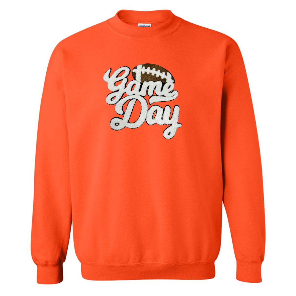 Football 'Game Day' Letter Patch Crewneck Sweatshirt