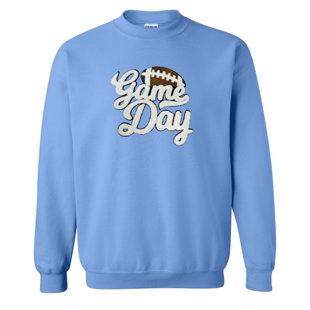 Football 'Game Day' Letter Patch Crewneck Sweatshirt