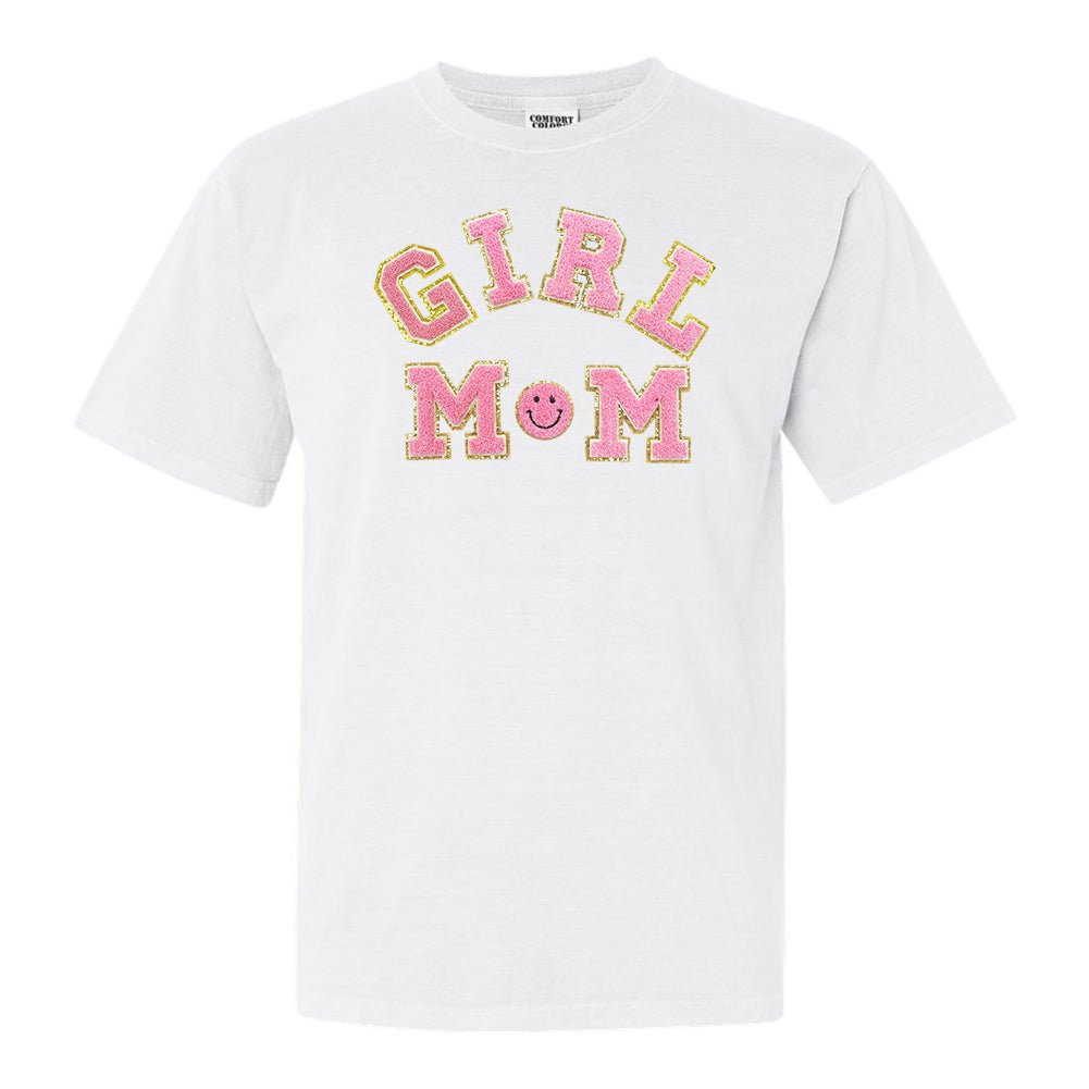 Girl Mom Letter Patch T-Shirt