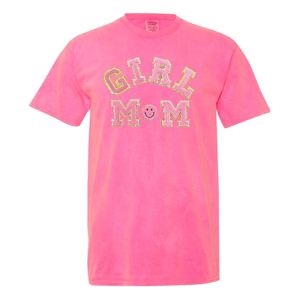 Girl Mom Letter Patch T-Shirt