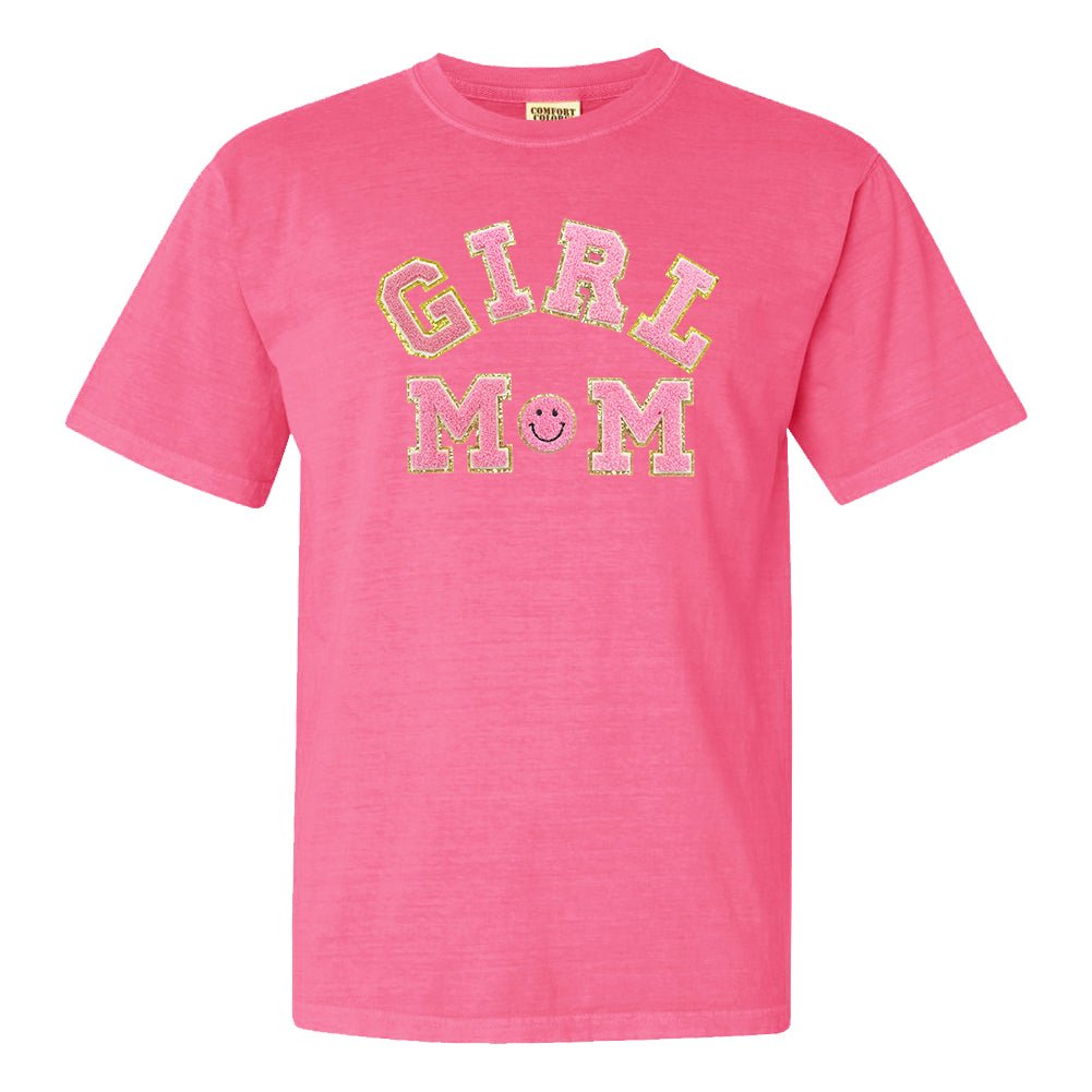 Girl Mom Letter Patch T-Shirt